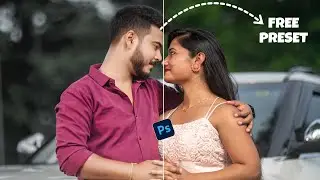 Pre wedding Photo Editing in Camera Raw Filter 15.5 with Free moody presets