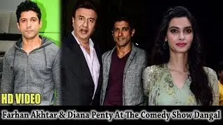 Farhan Akhtar & Diana Penty Visit Show Comedy Dangal | Bollywood Events