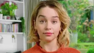 Emilia Clarke and her eyebrows. Game Of Thrones theme.