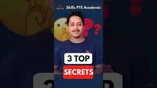 PTE Exam - 3 Top Secrets #pte