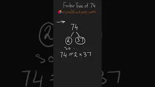 Factors of 74: Prime Factorization Using a Factor Tree 