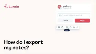How to export Lumin notes