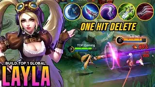 LAYLA NEW ONE SHOT BUILD!! LAYLA NEW OP BUILD - BUILD TOP GLOBAL LAYLA 2024 ~ MLBB