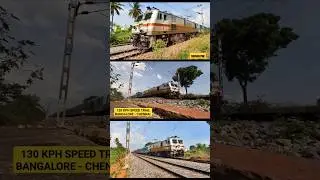 130 KPH HIGH SPEED Trial 25 LHB COACHES. #trainvideos #railgadi #traingadi #trains #shorts #railway