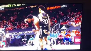 John Collins posterizes Joel Embiid