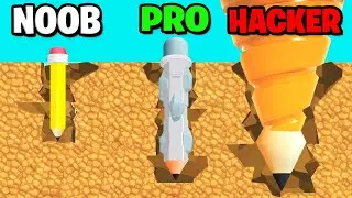L'ÉVOLUTION DU CRAYON FOREUSE NIVEAU MAX !! (Pen Dig)