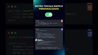 Botão Toggle Switch personalizado com HTML e CSS