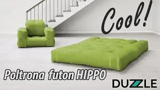 Poltrona futon hippo di karup - duzzle.it