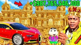 GTA 5 FRANKLIN TOUCH ANYTHING BECOME GOLD || EVERYTHING IS FREE IN GTA 5