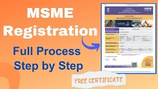 MSME Registration | How to Apply MSME Registration Online | MSME Registration Benefits | UDYOG ADHAR