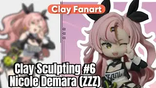 Fanart Nendoroid #6 – Nicole Demara (Zenless Zone Zero) | Clay Sculpting | Clay tutorial | Clay Doll