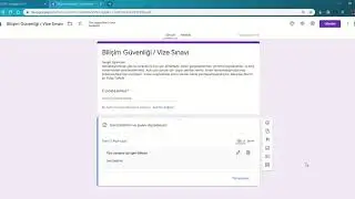09. G Form soru oluşturma – Açık uçlu