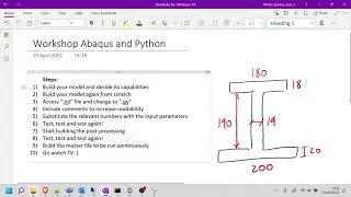 Python for Abaqus - 1.1: Modelling - SS I-beams