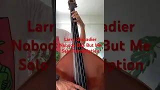 Larry GrenadierのベースソロNobody Else But Me(Solo Transcription ) #bass #jazz #basssolo