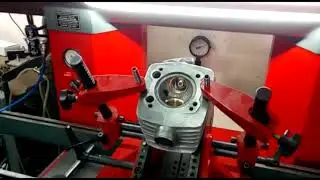 Прирезка сёдел клапанов Днепр на станке.