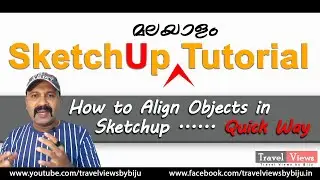 Sketchup Alignment | How to Align Objects in Sketchup Malayalam Tutorial