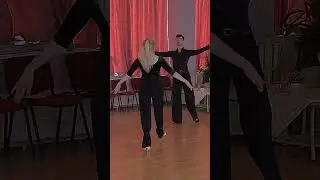 Slow Foxtrot Silver Level Choreo | Open Natural Turn, Outside Swivel, Feather Ending  