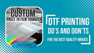 Best Practices for DTF Printing : Don't use smoke, glow & other semi-transparent effects