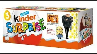 3 KINDER SUPRISE EGGS - DESPICABLE ME 3