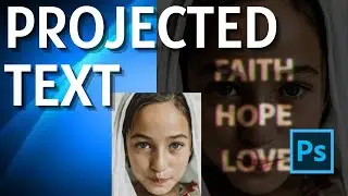 How to Create Projected Text on Face in Photoshop