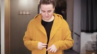 Keltainen tähtineuletakki - www.leeloo.fi