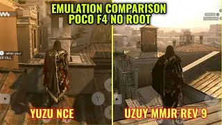 Assassin's Creed: Brotherhood Emulation Comparison Uzuy MMJR REV9 vs Yuzu NCE - POCO F4