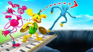 КТО ДАЛЬШЕ ПРЫГНЕТ? МОНСТРЫ ПОППИ ПЛЕЙТАЙМ ПРОТИВ ПРОПАСТИ! УГАР И БЕЗУМИЕ Garry`s Mod