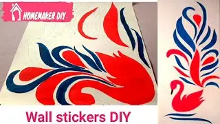 Rental friendly  decor ideas/Awesome Wall Sticker DIY/ Dove Wall Art