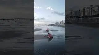 пляж СК мечта Джемете Анапа сегодня смывает волнами...