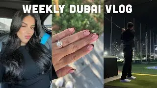 weekly dubai vlog ♡ pilates, golfing & traveling to London!!!