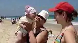 On the beach