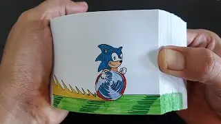 SONIC FLIPBOOK | SONIC X | How to make a sonic flipbook