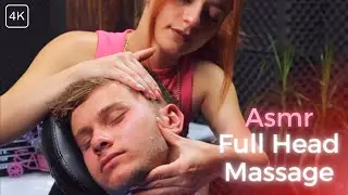 ASMR FULL HEAD MASSAGE 🌛 SLEEP TRIGGER MASSAGE - Miss Melek