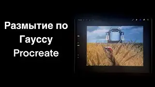 Размытие по Гауссу Procreate
