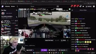 XQC couldn’t believe streamers racing skills😳 
