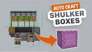 Fully Automatic Shulker Box Auto Crafter | No Wood Input | Minecraft 1.21+ Redstone Tutorial