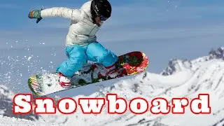 Как научить ребенка кататься на сноуборде. Snowboard.