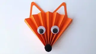 DIY PAPER FOX How to make a fox from paper Simple paper crafts DIY EASY Paper FOX