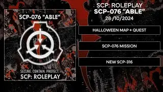SCP: Roleplay | October 2024 Update - 