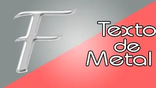 Como fazer texto de METAL no Adobe PHOTOSHOP CS6