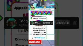 When You trade your Titan Cactus Man In Toilet Tower Defence! 😱 #shorts #roblox