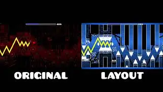 "SUPERHATEMEWORLD" Original vs Layout | Geometry Dash Comparison