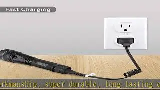 Stun Gun Charger Cord Compatible with VTS-T03, VTS-195; Police 305, Police 928-58, Avenger, Guard D