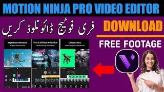 How to edit background and hiw to use free footage from motion ninja pro video editor
