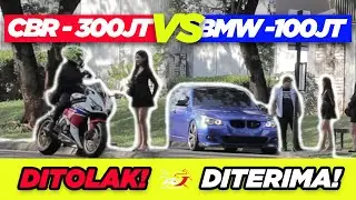 Ngetest Mahasiswi SEKSI!!! Pilih BMW (100jt) atau CBR1000 (300jt).