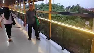 INI JALUR SKYBRIDGE DARI STASIUN BOJONGEDE KE TERMINAL