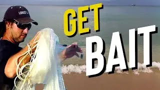 Legal Size Cast Net 7 Foot Demo - Slow Motion with Live Bait