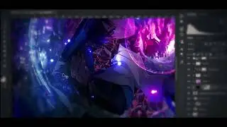 Photoshop Speed Art - Scaramouche (Genshin Impact)
