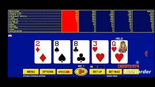 Finally some poker gameplay! Video Poker: Double Double Bonus Poker