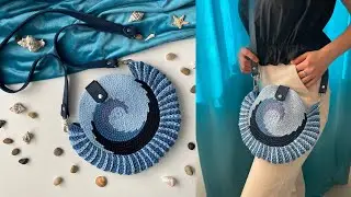 SEASHELL bag crocheted bag made of cord